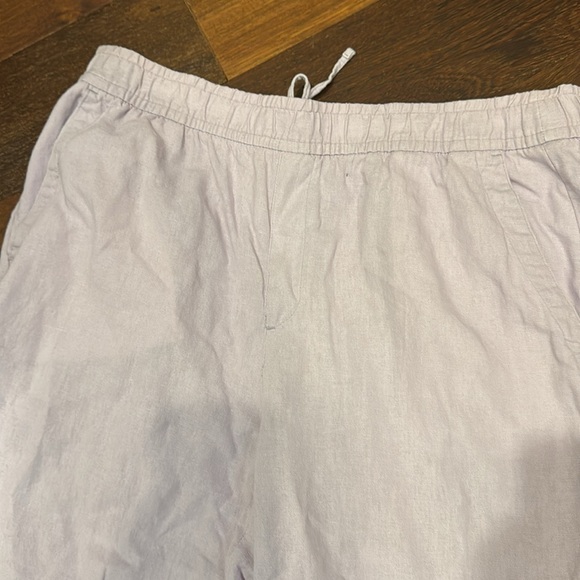 Old Navy high rise wide leg linen blend pants in Dusky Lavender - Picture 7 of 10